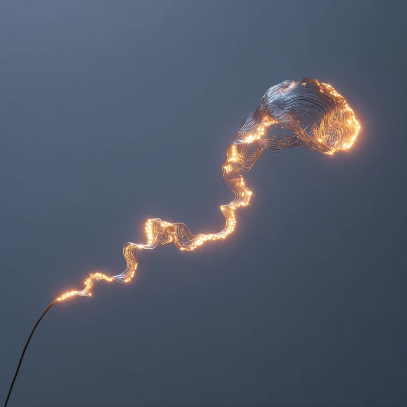 flicker wire spark illustration