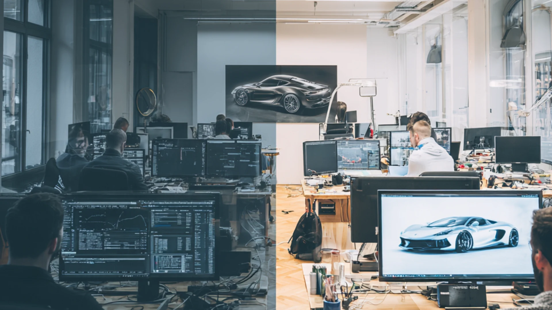 Corporate divisions creating and solving the same problem simultaneously