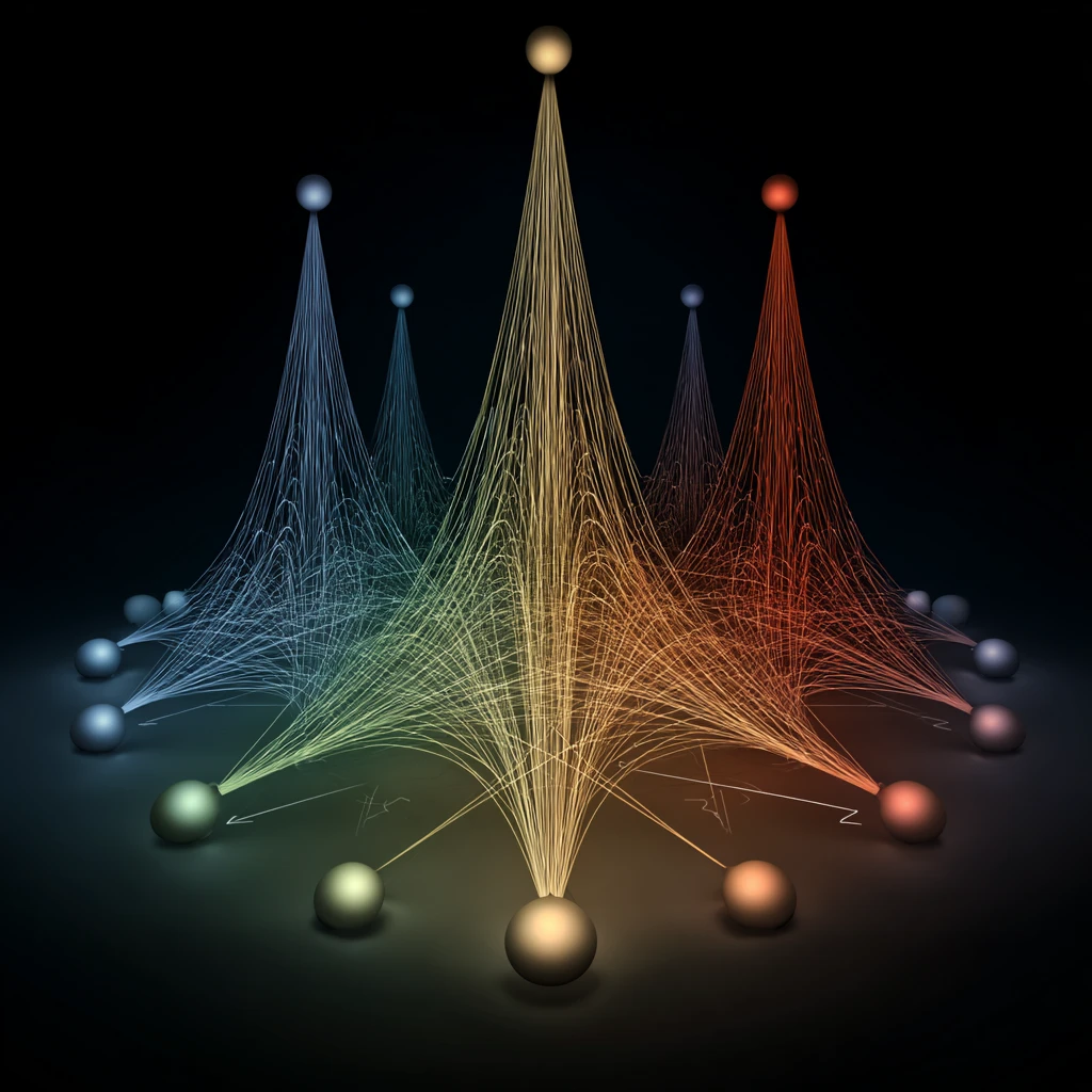 Neural network diagram showing how different cone peak wavelengths still produce identical opponent-process color signals through ratio computation, mathematical equivalence visualization
