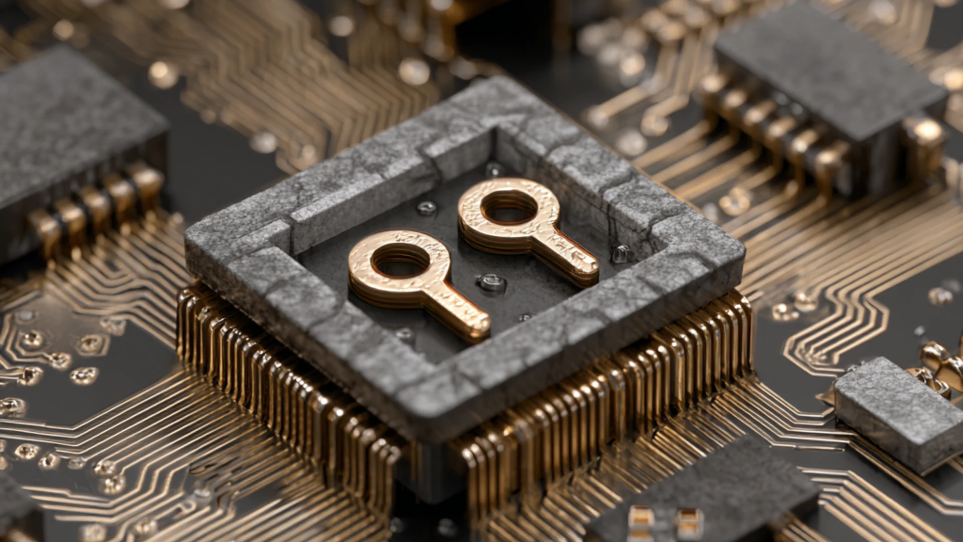 Secure element chip with cryptographic security layers