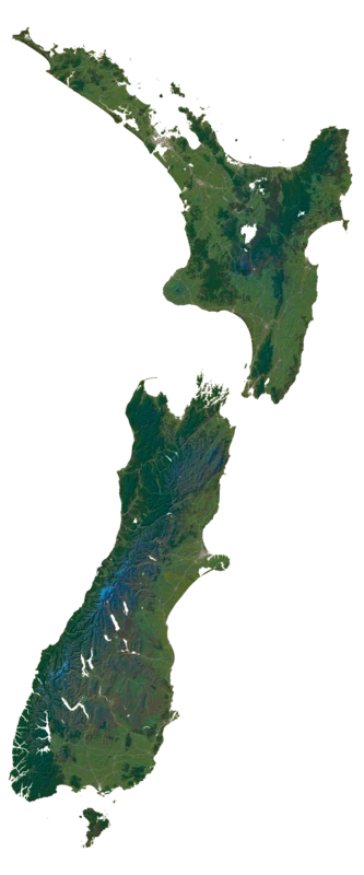 New Zealand map